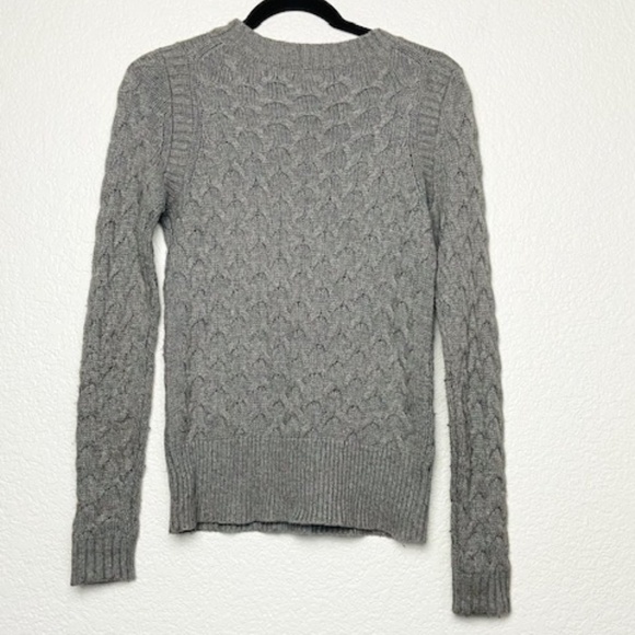 J CREW Cable Knit Wool Rabbit Hair Blend Sweater S - Picture 2 of 5